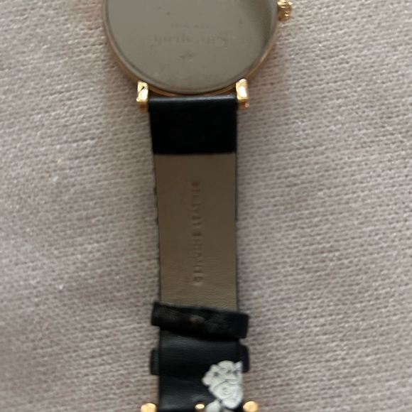 Kate Spade Black and Gold Floral Watch - Picture 6 of 7